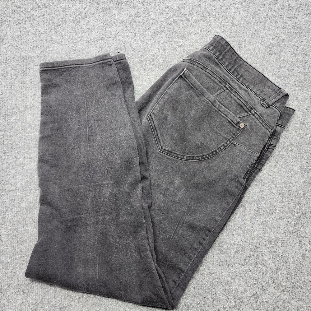 Democracy Ab solution Women's Jeans Size 14 Black Skinny Stretchy Elastic Waist